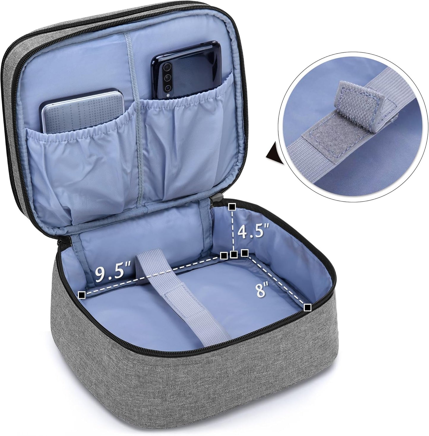 LUXJA Carrying Bag Compatible with DR.J Mini Projector, Projector Portable Case for Accessories (Fits Most Major Mini