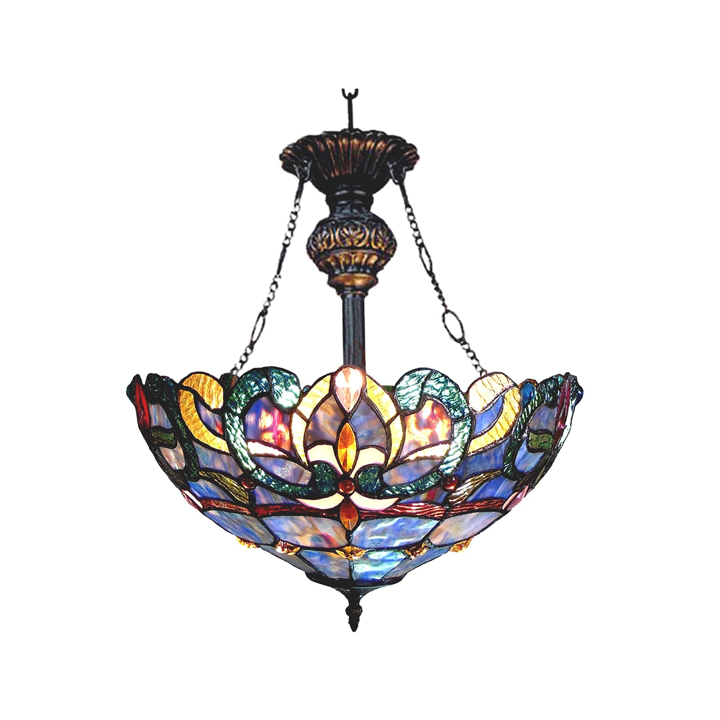 Chloe Lighting Nora Pendant Light, Multicolor Glass, One Size, Model CH18091PV18-UH2