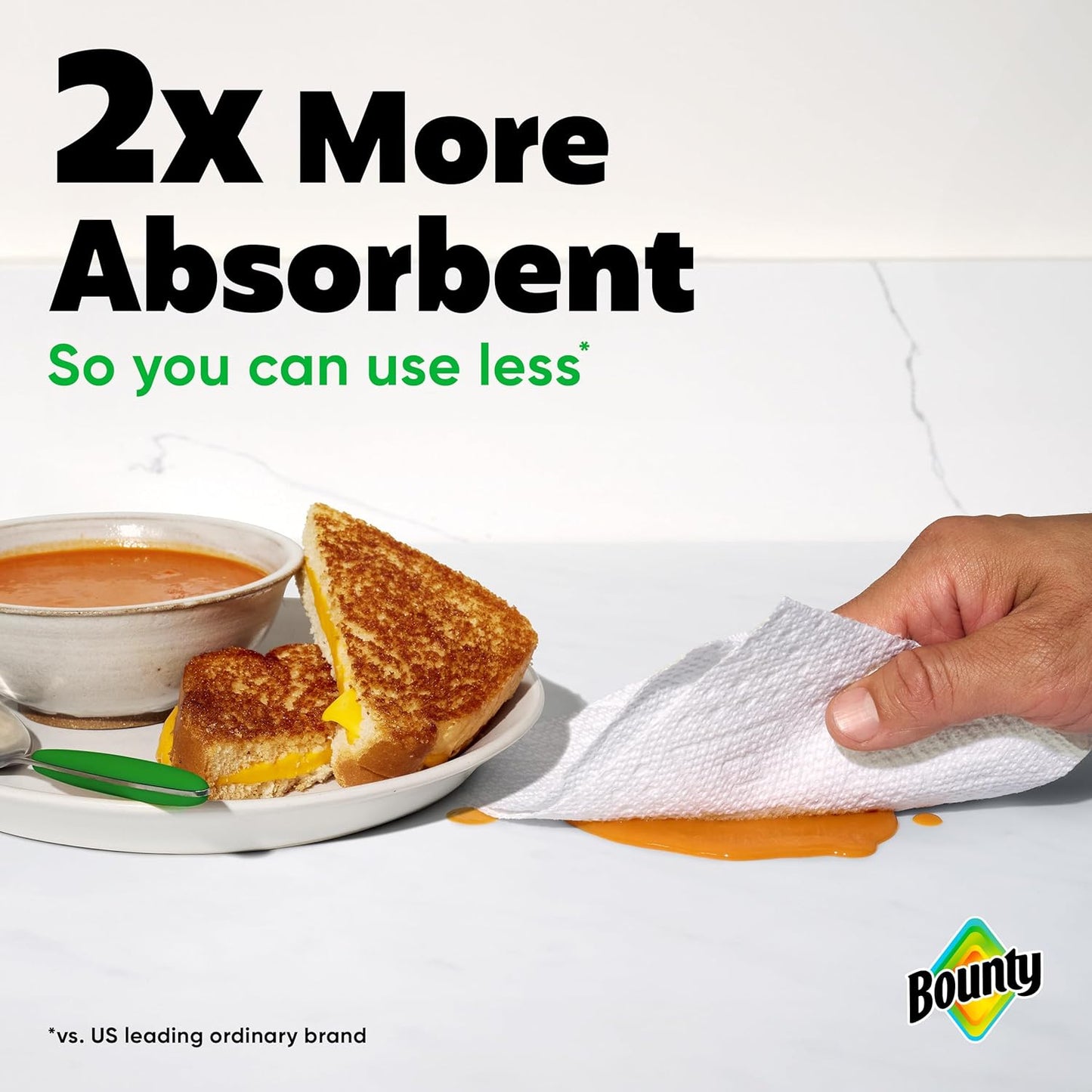 Bounty Select-A-Size Paper Towels - White, 2 Triple Rolls (Equivalent to 6 Regular Rolls)