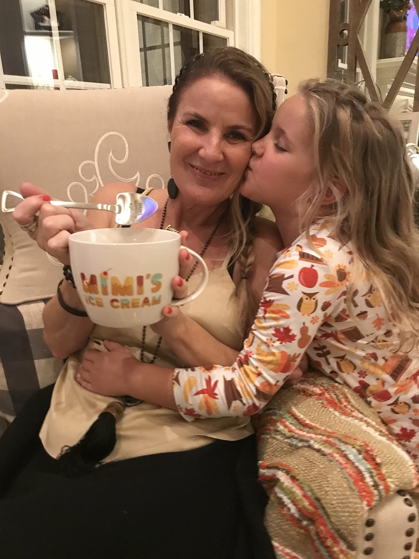 Josephine on Caffeine Mimi's Ice Cream Bowl & Spoon - Ideal Mother's Day, Christmas or Birthday Gift