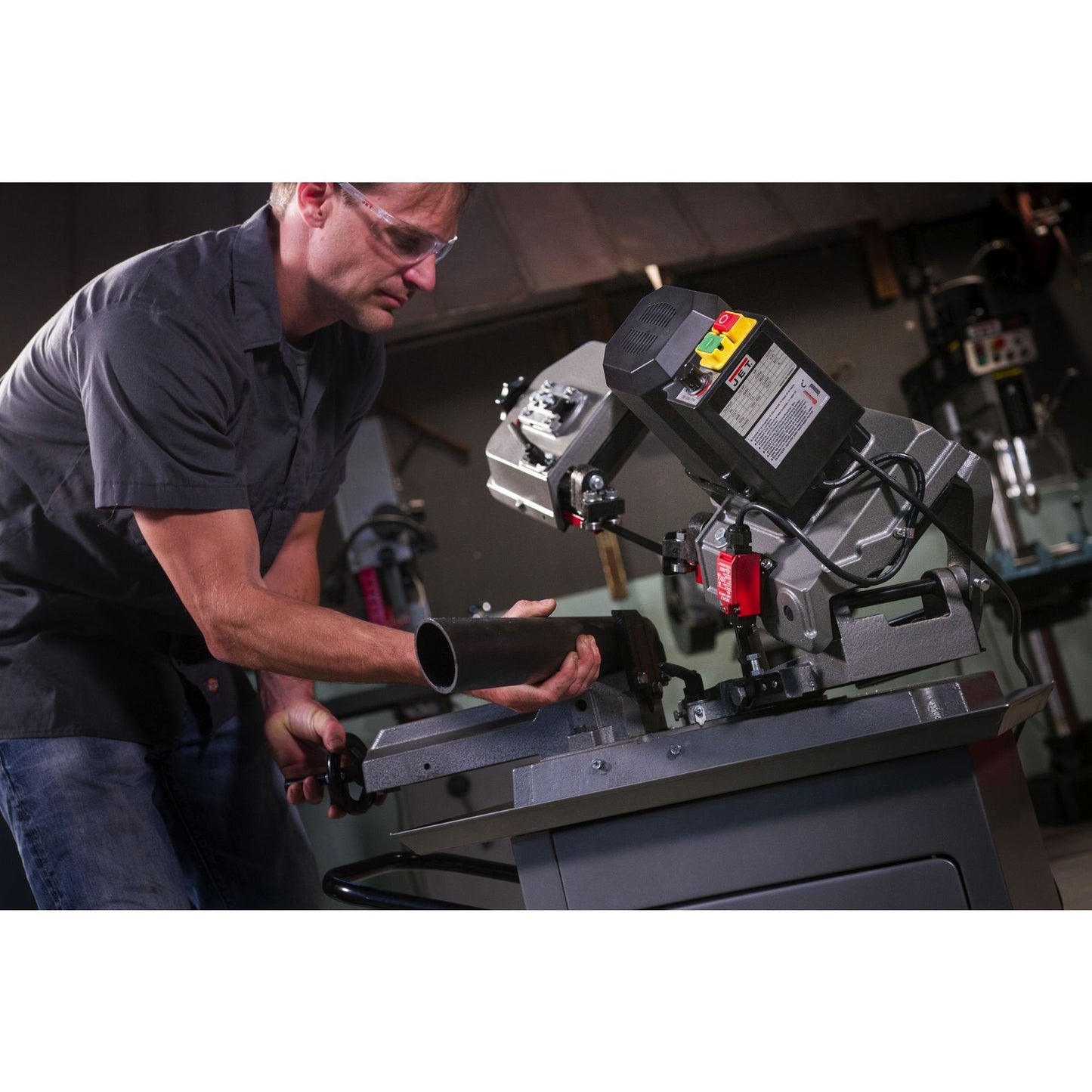 JET 5" x 6" Mitering Variable-Speed Horizontal Bandsaw, 1/2 HP, 115V 1Ph (HBS-56MVS)