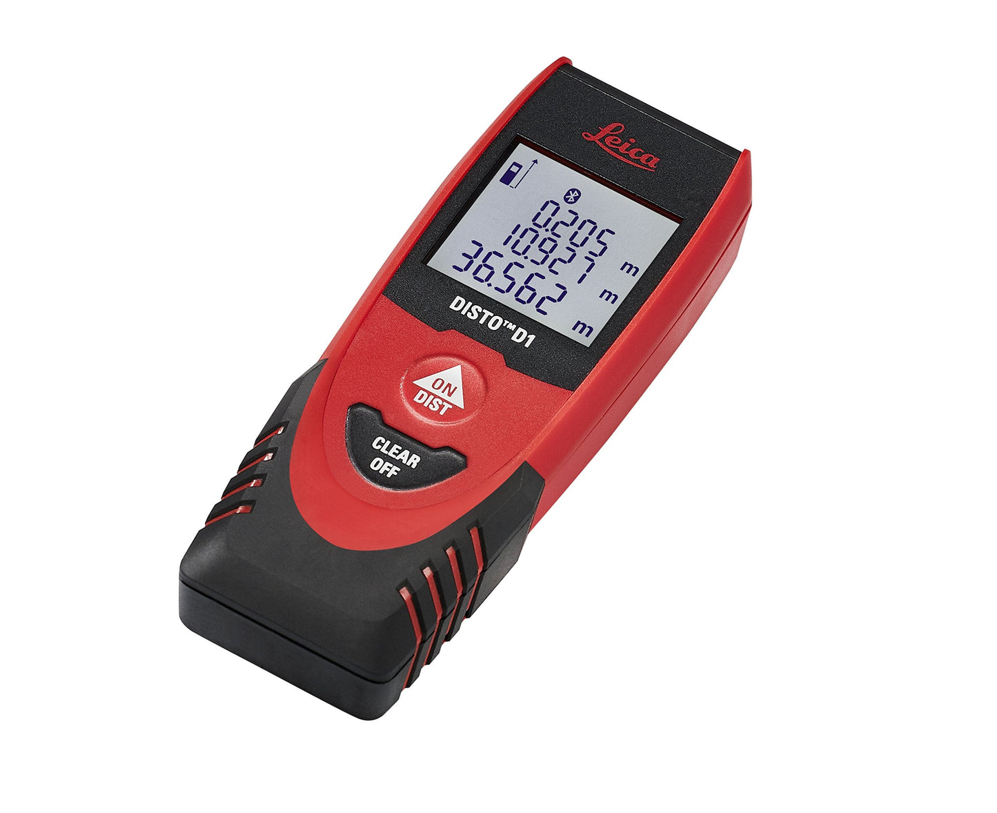 Leica DISTO D1 120ft Laser Distance Measure with Bluetooth 4.0, Black/Red & Johnson Level & Tool 750 Pitch & Slope Locator, Orange, 1 Level