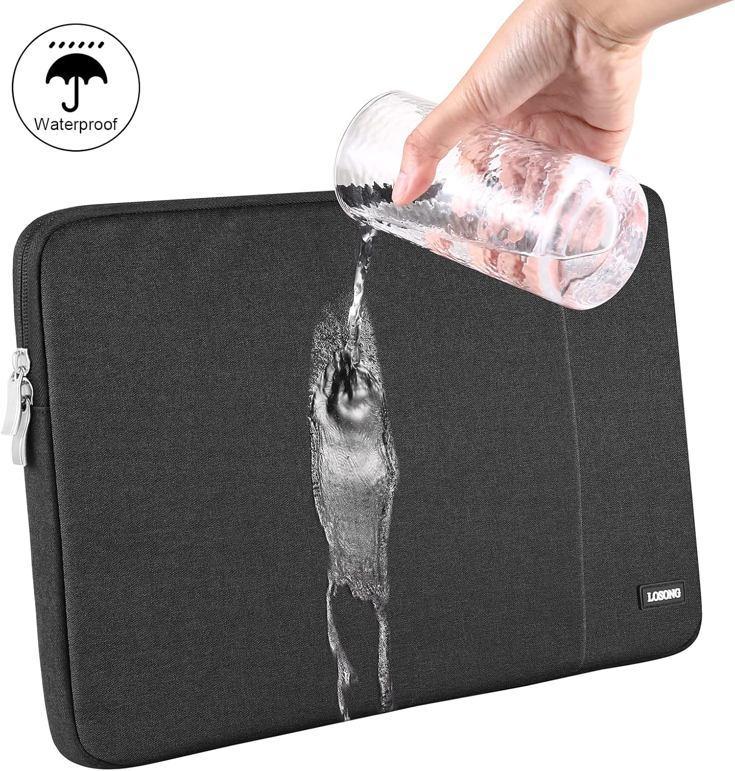Losong 14 Inch, 14 inch Pocket,Size-13.5"x8.8" Portable Monitor Case Protective Carrying Sleeve for Most Portable