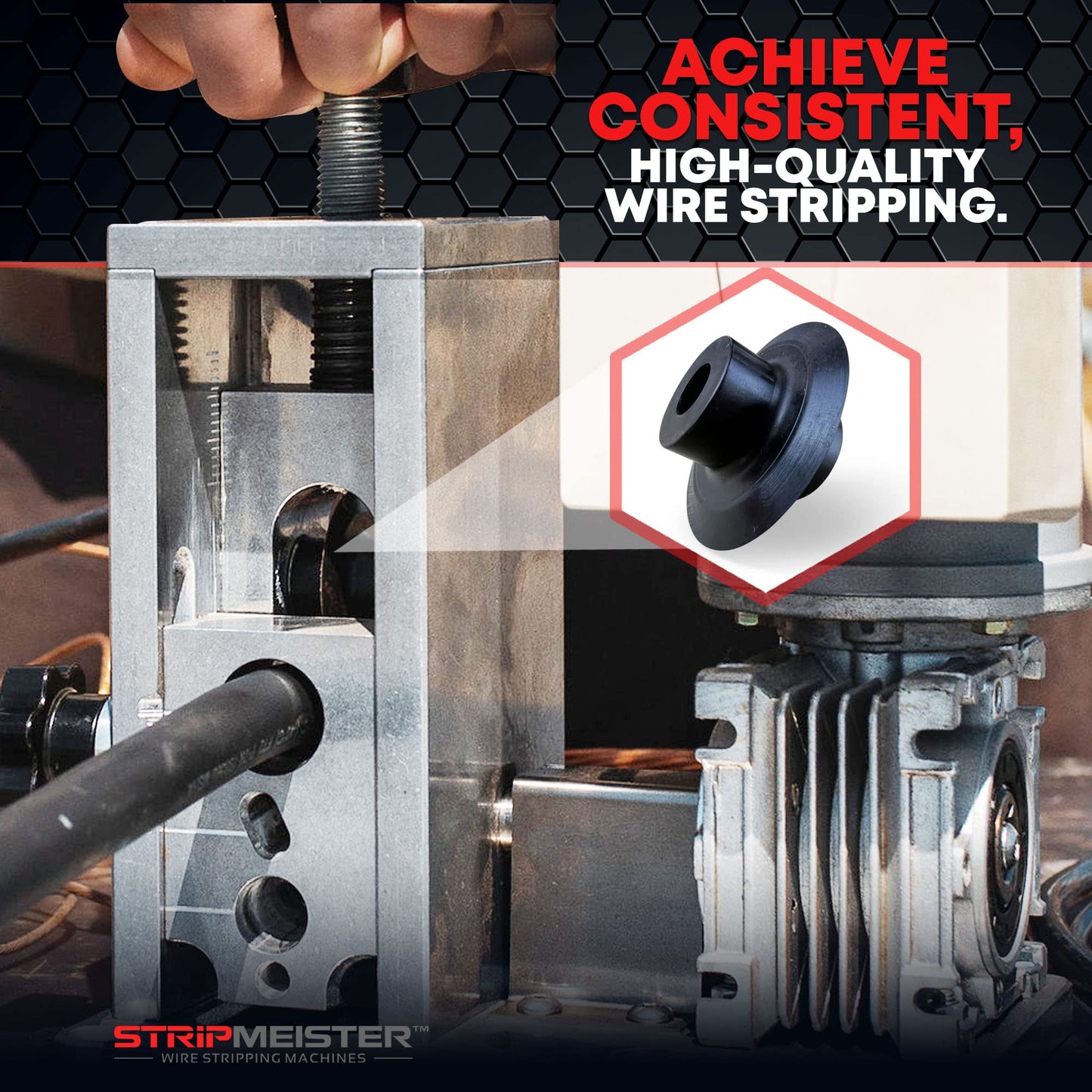 StripMeister E350x Wire Stripping Machine, Automatic Wire Stripper up to 500mcm: Complete Wire Stripping Solution with StripMeister E350x Blade Replacement