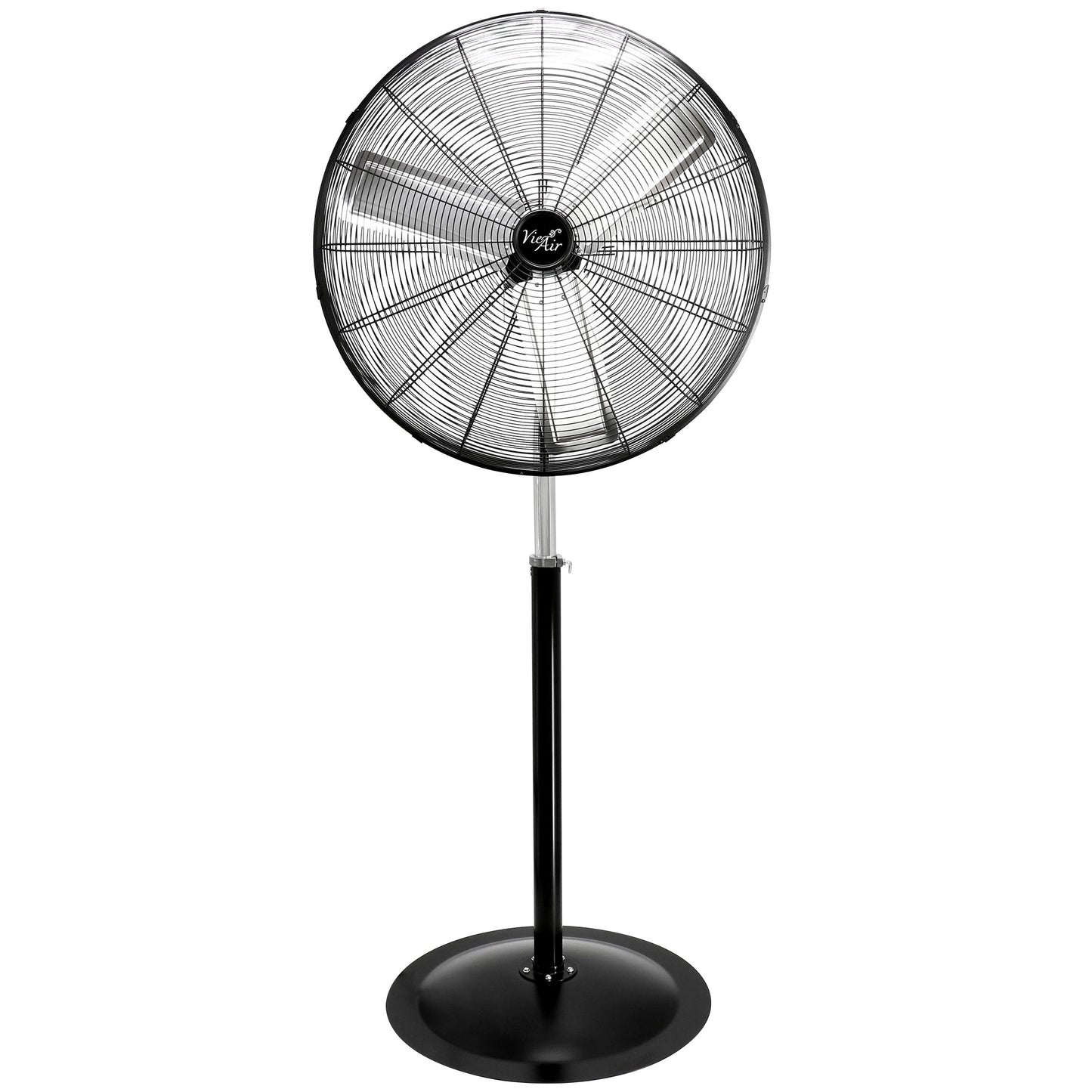 Vie Air 30 Inch Industrial Heavy Duty Pedestal Oscillating Metal Stand Fan