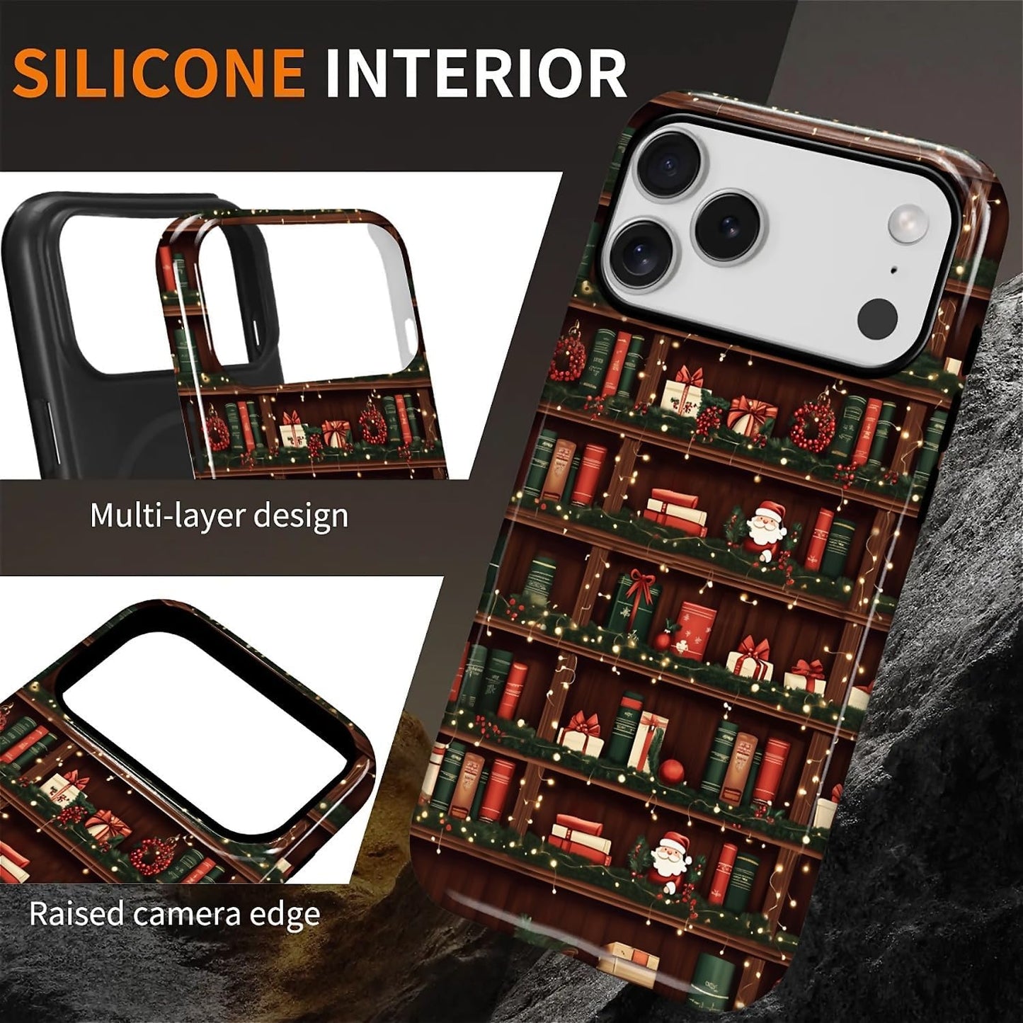 artslion 17 17 for iPhone Pro Max Case for Women Girl Men Boy, Compatible with MagSafe, Shockproof Soft Silicone & Hard