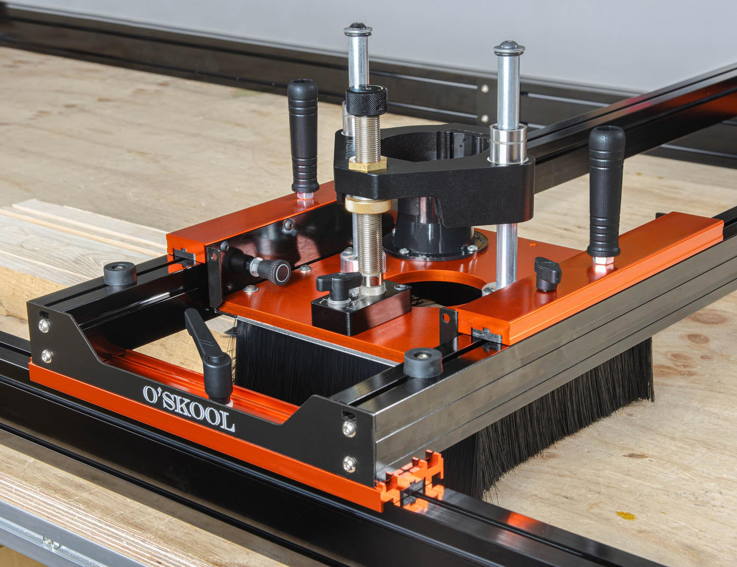 O'SKOOL Slab Flattening Router Sled with 3-Axis Gantry Jig and 3.5" Router Lift, Wood Slab Flattening Jig for Live Edge Slabs, Table Tops, River Tables, Cutting Boards and Workbenches, RTA012