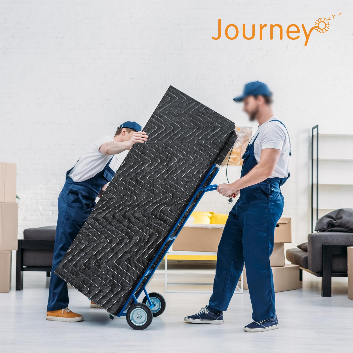 Moving Blankets 72"x80" 12 pack, (45 lb/dz weight), Heavy Duty Moving Blanket, Deluxe Quality Padded Packing Blankets for Furniture Shipping and storage, Black (12 Deluxe Black Blankets 45 lbs/Dozen)