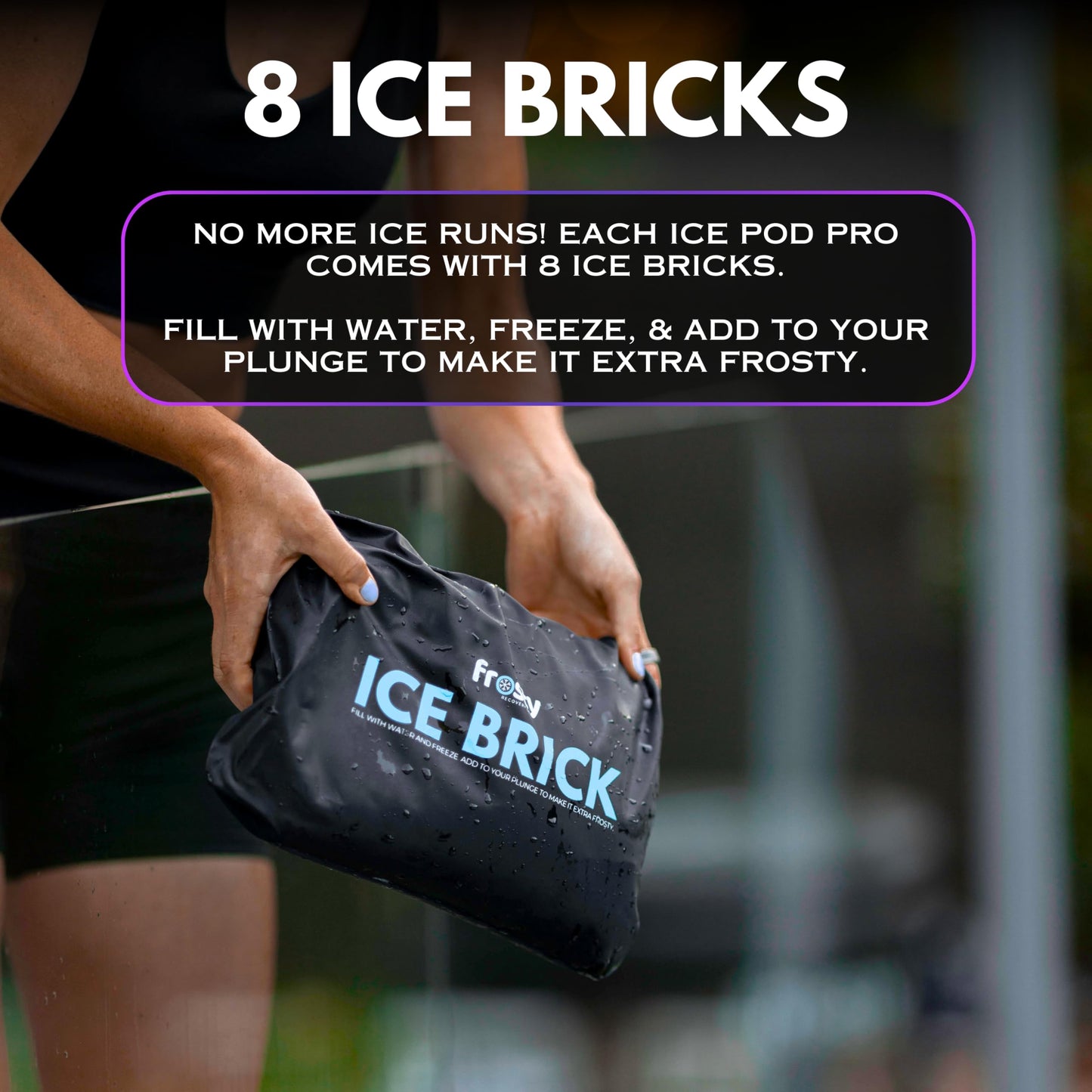 Frosty Ice Pod Pro Cold Plunge - Inflatable Ice Tub for Cold Water Therapy - Pro Grade Cold Plunge Ice Pod with Water Chiller Compatibility - The Ice Pod Cold Plunge Tub for Ice Bath and Ice Plunge