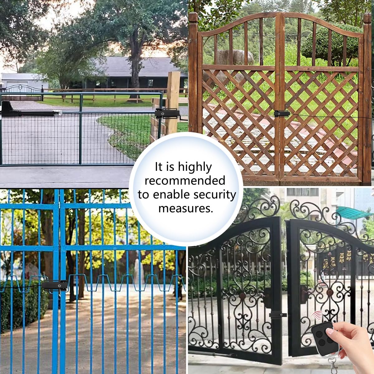 Universal Automatic Electric Gate Lock for Swing Gate Opener Gate Operator System Device Safe Security Gate Lock 12/24V DC, Compatible with Mighty Mule, JUJIANG, Topens, CO-Z, X X-House - Model GS-01