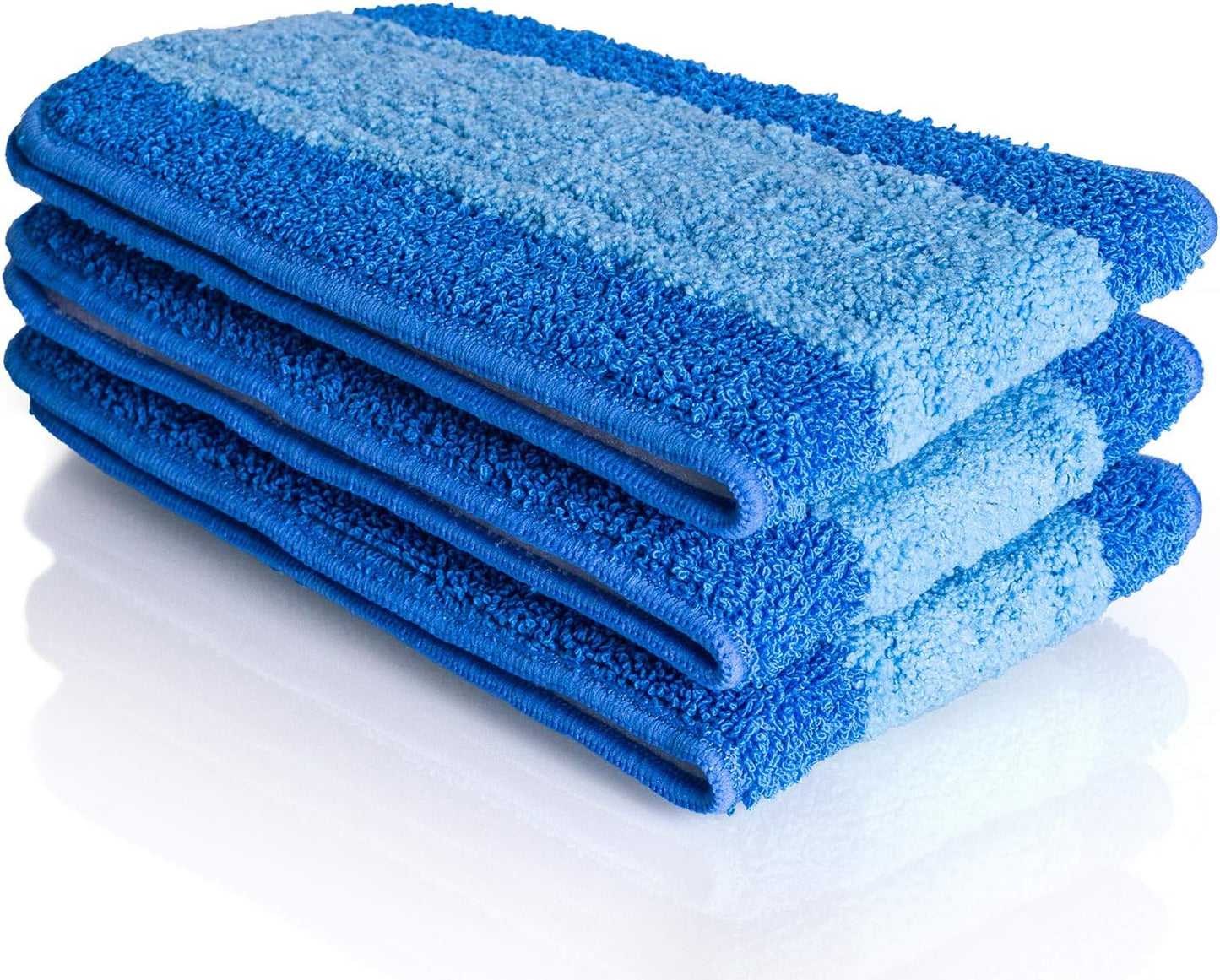 VanDuck Microfiber Mop Pads - Compatible with Bona Mop, 18 Inch, 3 Pack for Hardwood Floors