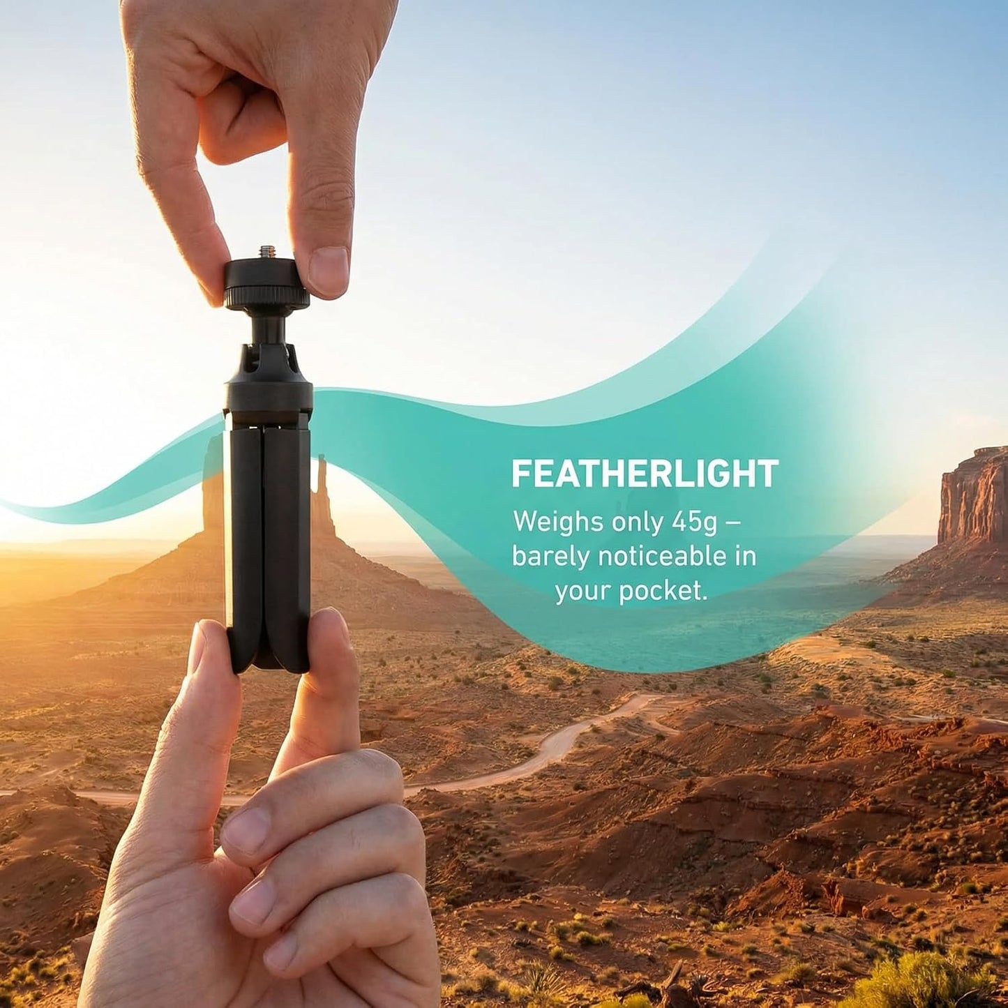 tokerut 1/4" Mini Tripod Stand with Screw Mount, Portable Foldable Tabletop Tripod for Pocket Cameras & Action Cameras