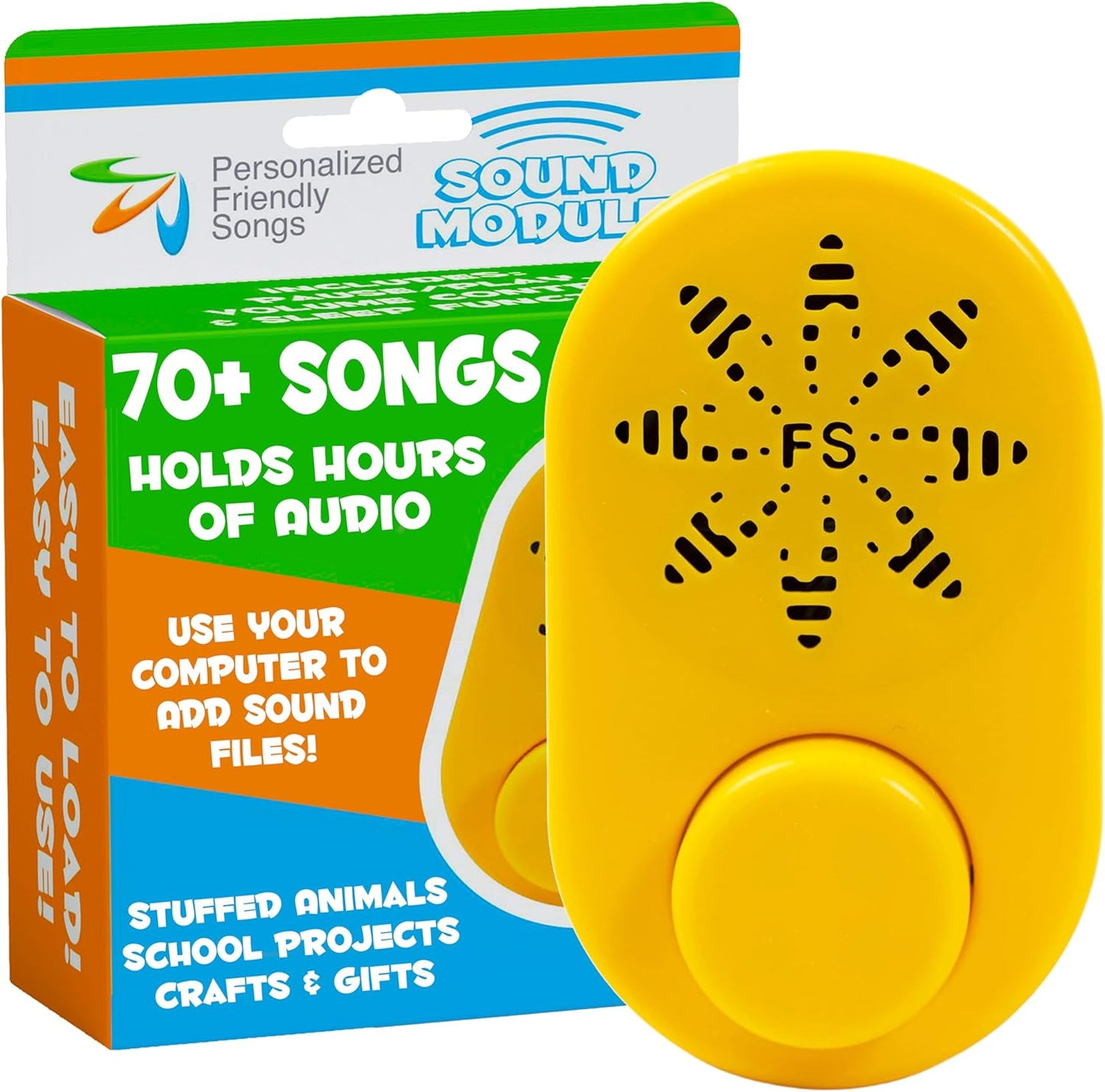 Friendly Songs 2+ 70+ MP3 MP3 Hr Voice Box for Stuffed Animals by - This Sound Module can Hold Songs or Voice