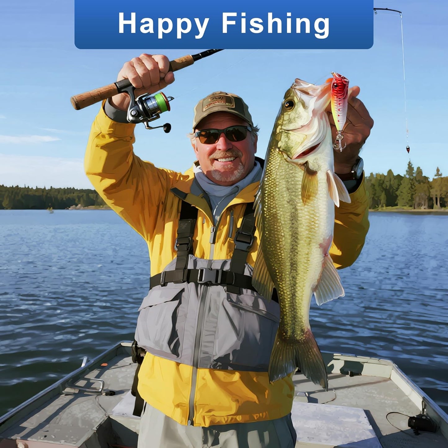 Skiennix Fishing Advent Calendar 2026 - 24 Days of Premium Fishing Lures for Anglers | Xmas Gift Set