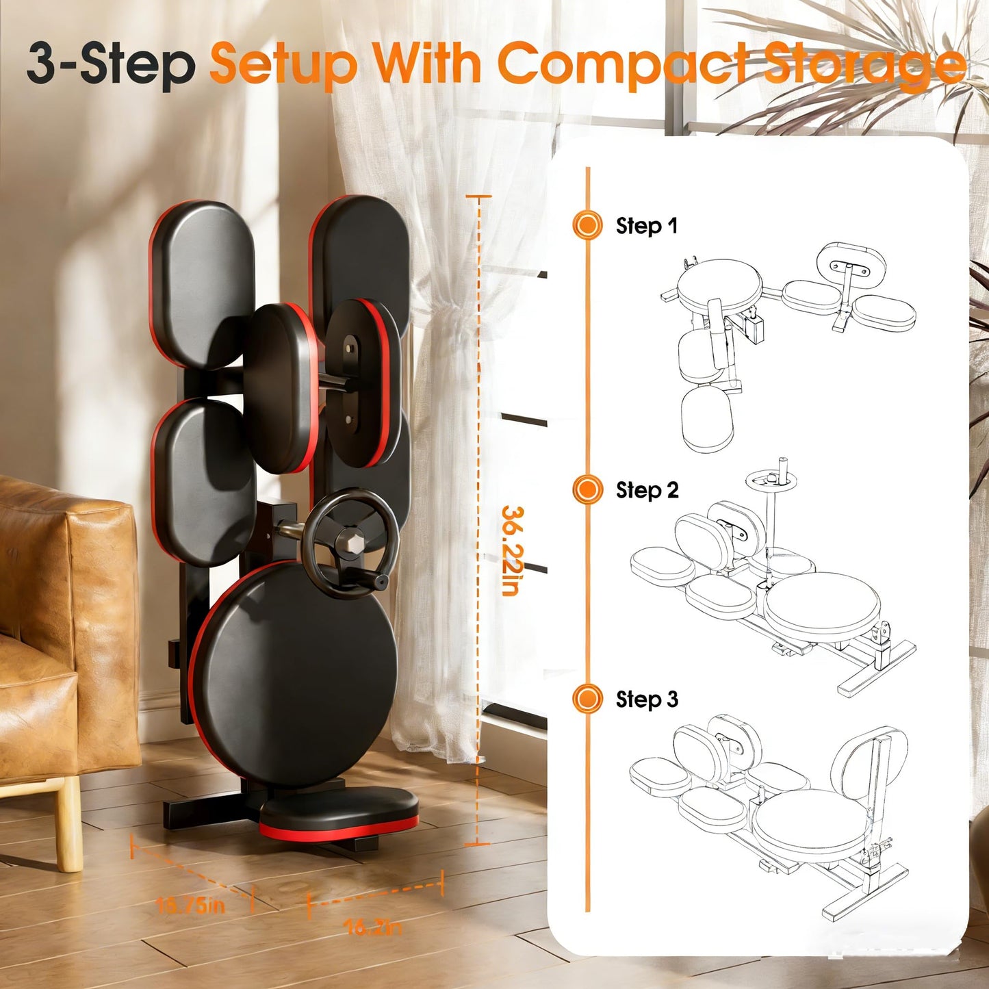 TDH Leg Stretcher, 220LBS Stretcher Machine,200° Adjustable Split Machine, Flexibility Stretching Equipment to Relieving Leg Muscl,Exercise for Everyone (Red)