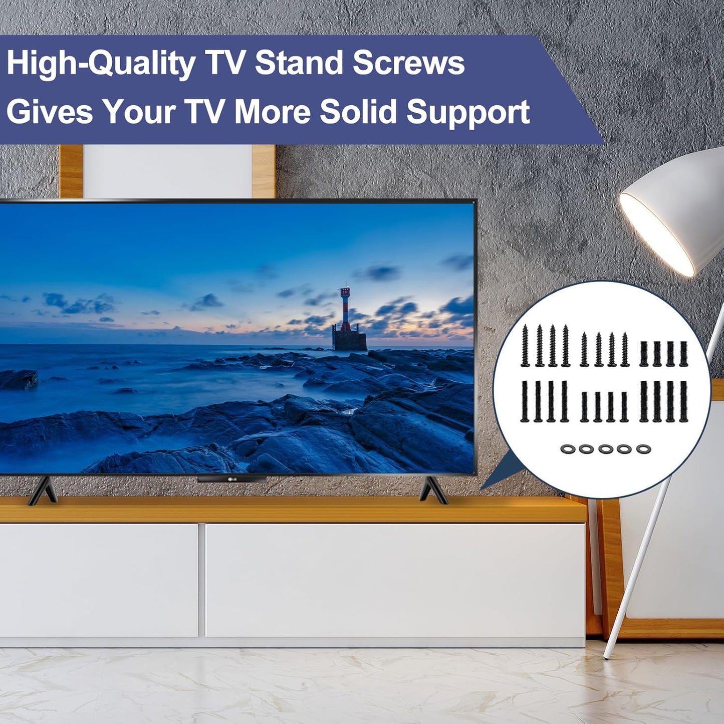 Yaotieci 32" 40" 43" 50" 55" 58" 60" 65" TV Mount Screws for Vizio TV Legs Screws, TV Stand Screw for Vizio TV