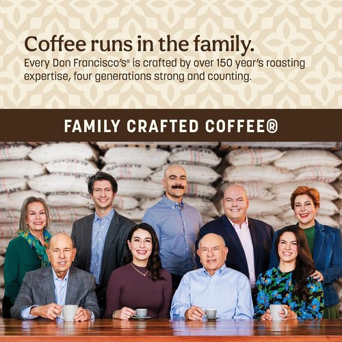 Don Francisco's 100% Colombia Supremo Coffee Pods - Medium Roast, 55 Count | Compatible with Keurig