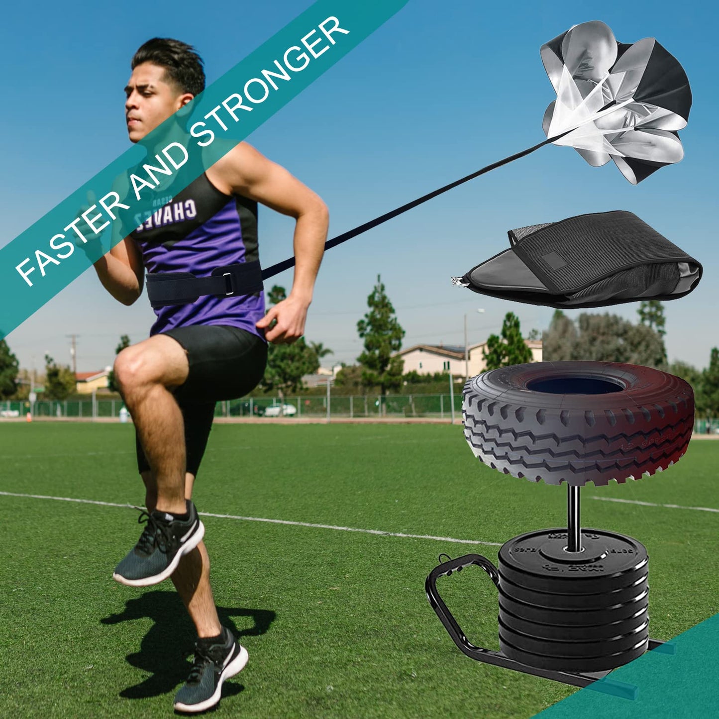 CORECISE Weighted Training Waist Belt for Pulling Sled and Tires,Workout Belt for Speed Parachute (Waist Belt)