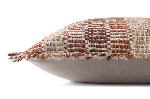 Loloi II Collection PLL0133 Orange/Multi 22'' x 22'' Cover Only Pillow