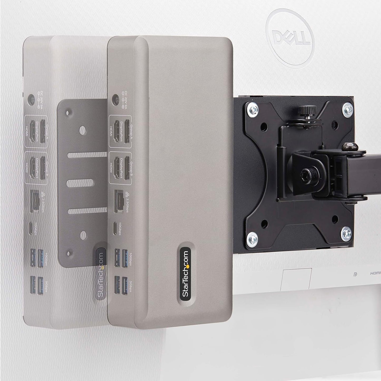 StarTech.com 75x75/100x100 VESA Mounting Bracket for NUC/Thin Clients or Laptop Docking Stations, VESA Compatible