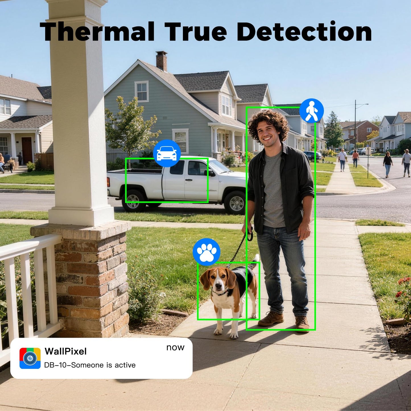 [Doorbell + 4-CAM] XMARTO Wireless Security Camera & Smart Doorbell Set, 4PCS 2K 10X Zoom Auto-Tracking PTZ CAM & 4K 10CH WiFi6 NVR (1TB HDD) & 2.4G/5G Video Doorbell, 24/7 Surveillance