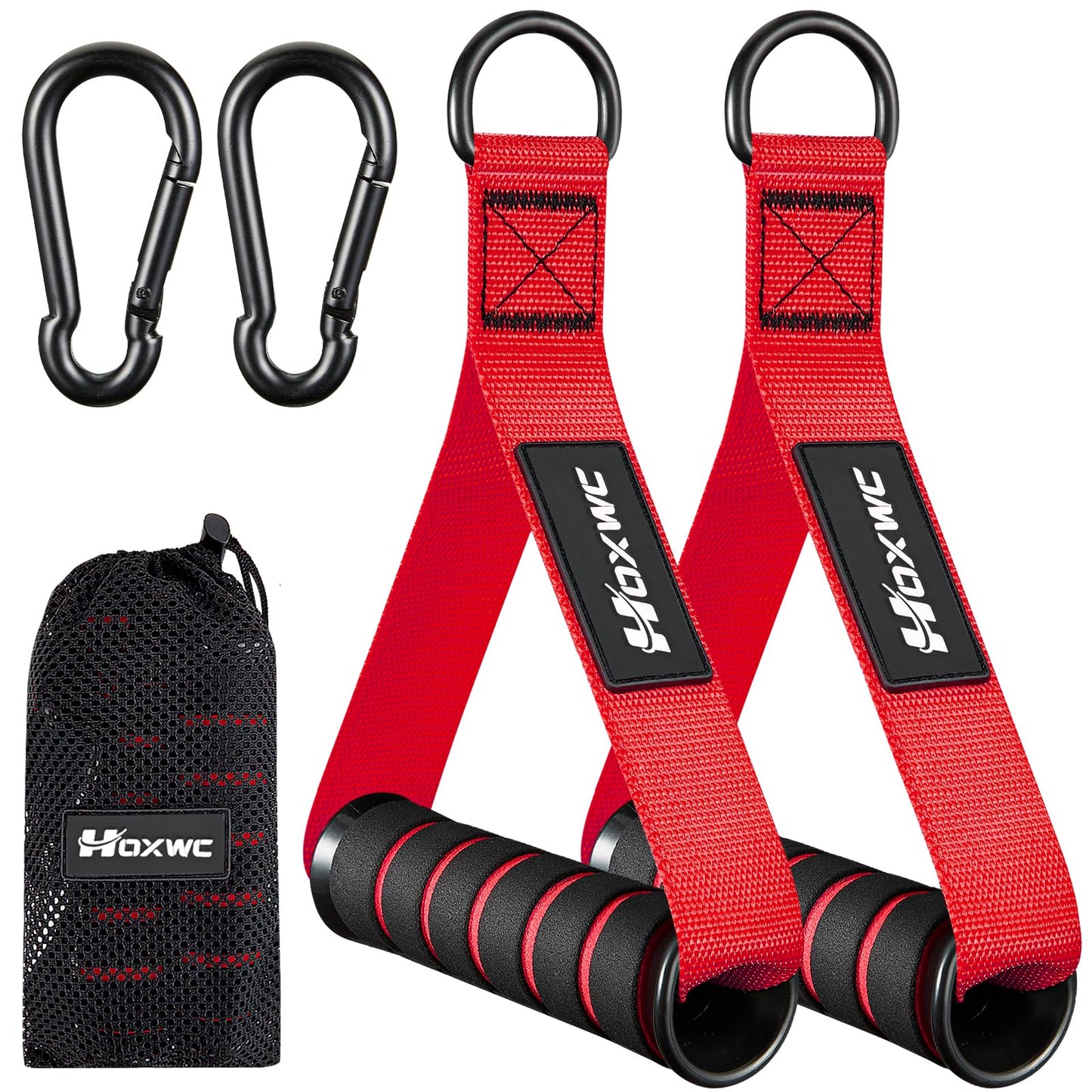 HOXWC Gym Equipment, Cable Attachments for Gym, Replacement Fitness Equipment for Strength Trainer, Heavy Duty Cable Machine Handles for Pulleys, Gym Equipment, Resistance Bands, Home Gym Grip Attachments