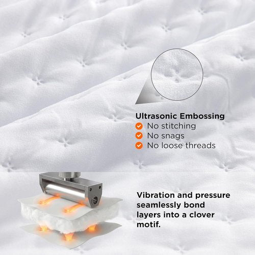Bedsure Quilts Queen Size - Lightweight Bright White Bedspread | Ultra Soft All-Season Coverlet, 90 x 96 Inches