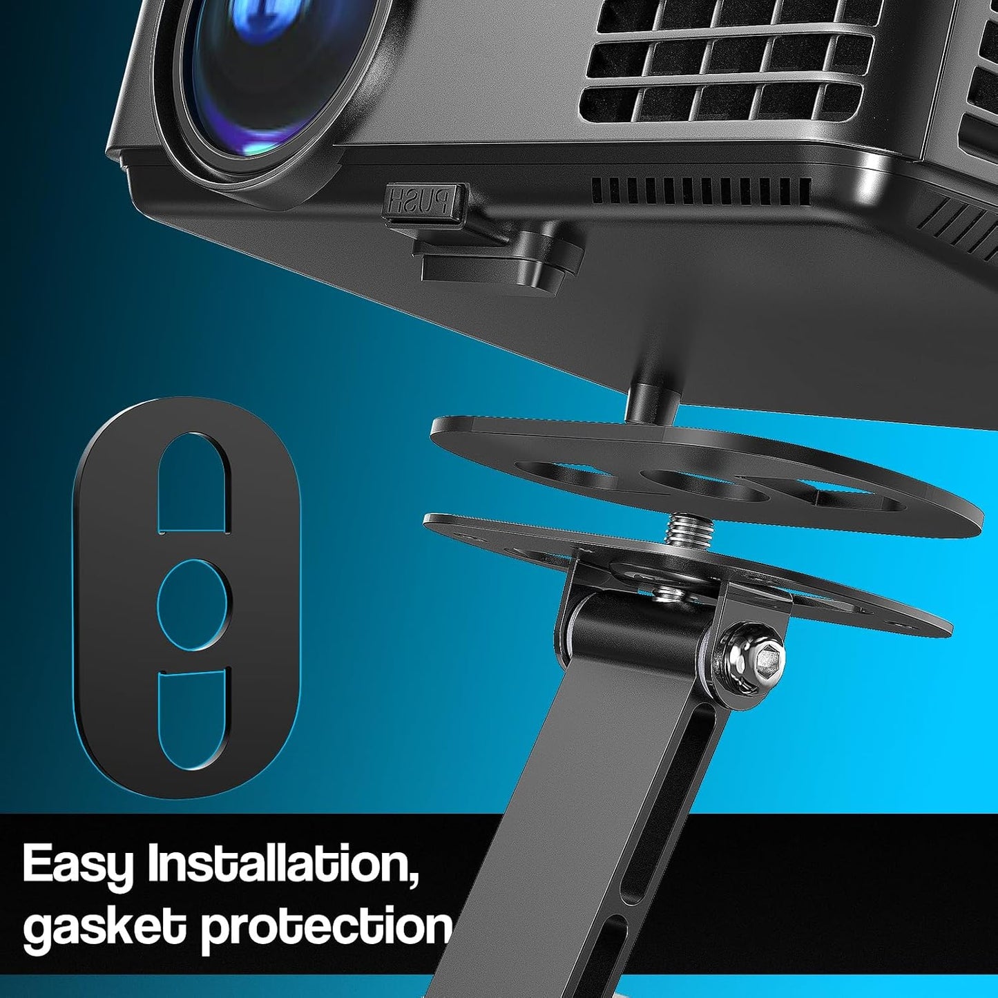 DAWASAPAT Projector Foldable Stand, Mini Projector Stand, Desktop Projector Mount, Table Top Projector Stand with Tilt