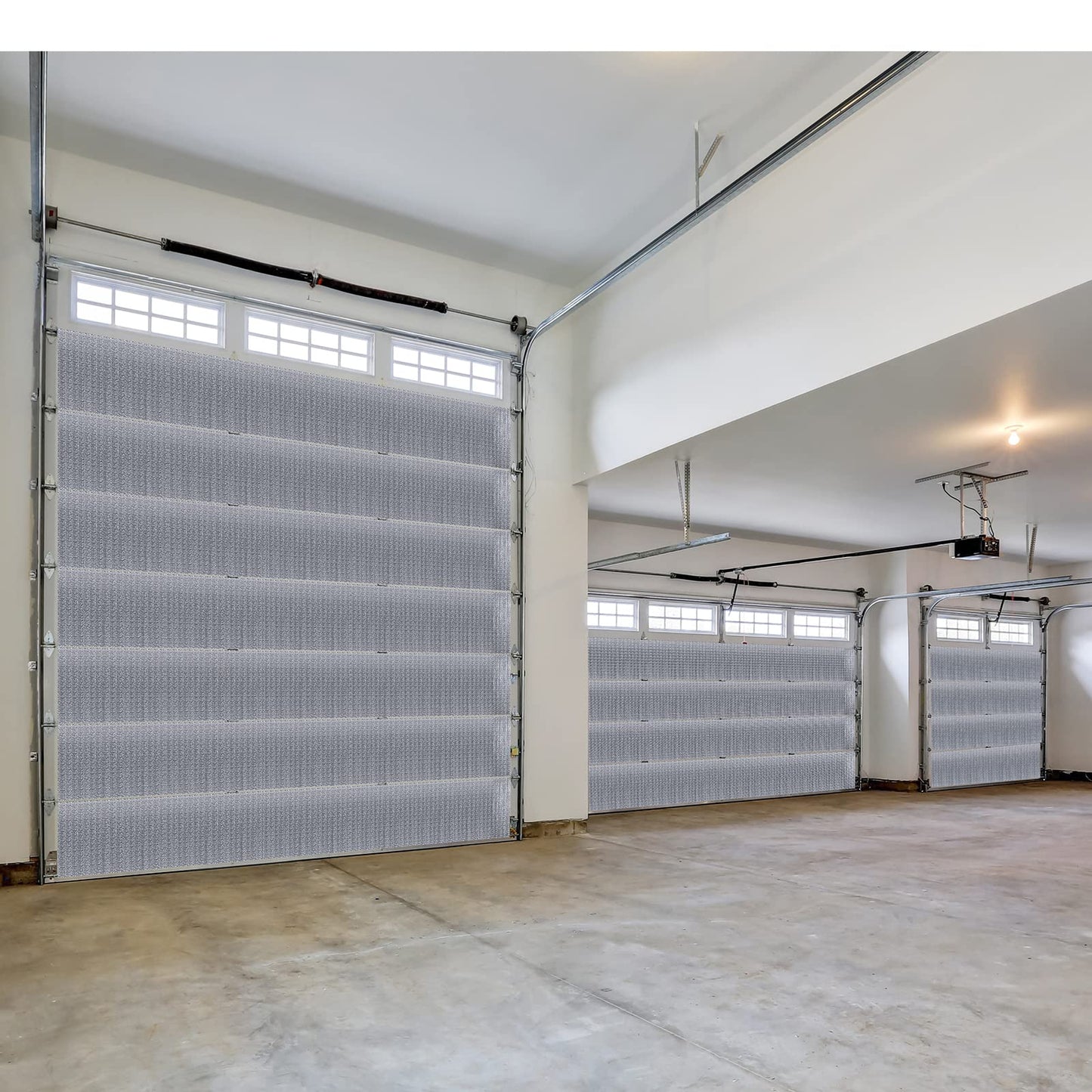 Gerrii 32 P Garage Door Insulation Kit Double Bubble Insulation Panels Reflective Aluminum Radiant Barrier Thermal Shield Winter Summer Barrier Sheets 100 Tape for Attic Garage Wall (24 x 48 Inch)