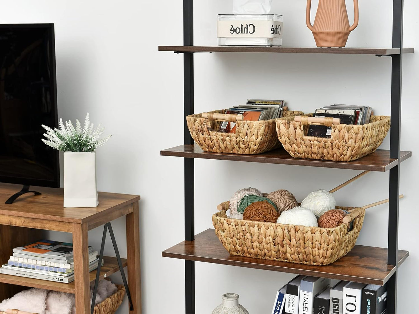 StorageWorks Hand-Woven Storage Baskets - Stylish Organization Solution for Home Decor