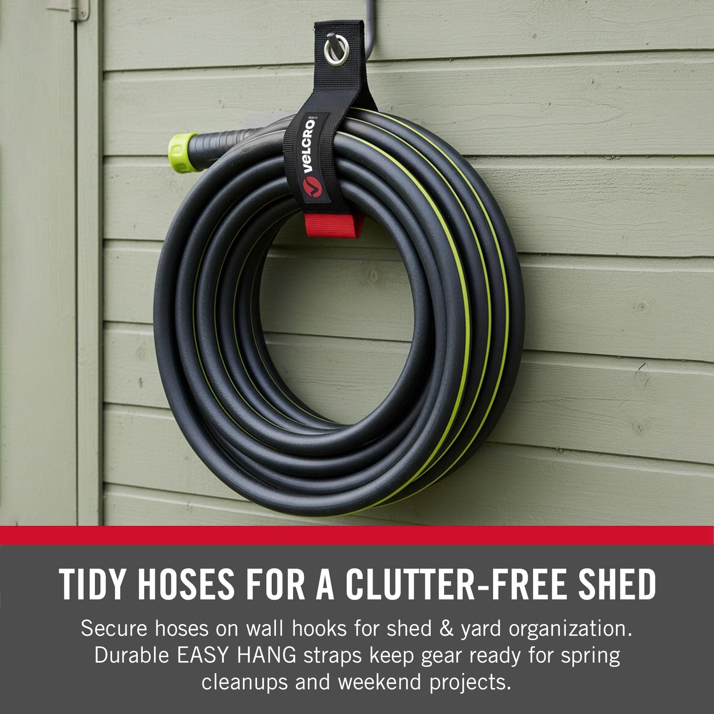 What’s in the box: VELCRO Brand Easy Hang Extension Cord Holder Organizer Variety Pack, 3-pack (10", 14" and 18")