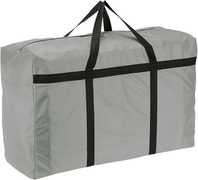 Extra Large Duffle Bag, 35 x 19 x 11 in Travel Big Duffle Bag with Zipper Handle Storage Foldable Waterproof Lightweight Bag for Women Men Travel Moving Camping (Gray)