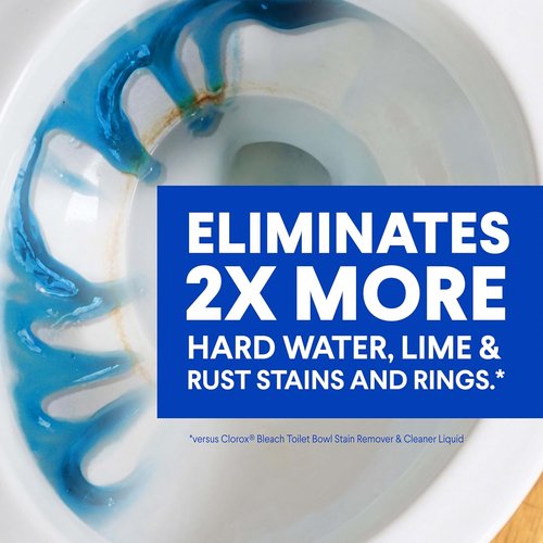 Clorox Toilet Bowl Cleaner - Heavy-Duty Stain & Ring Remover | Arctic Clean, 24 Fl Oz, Pack of 2