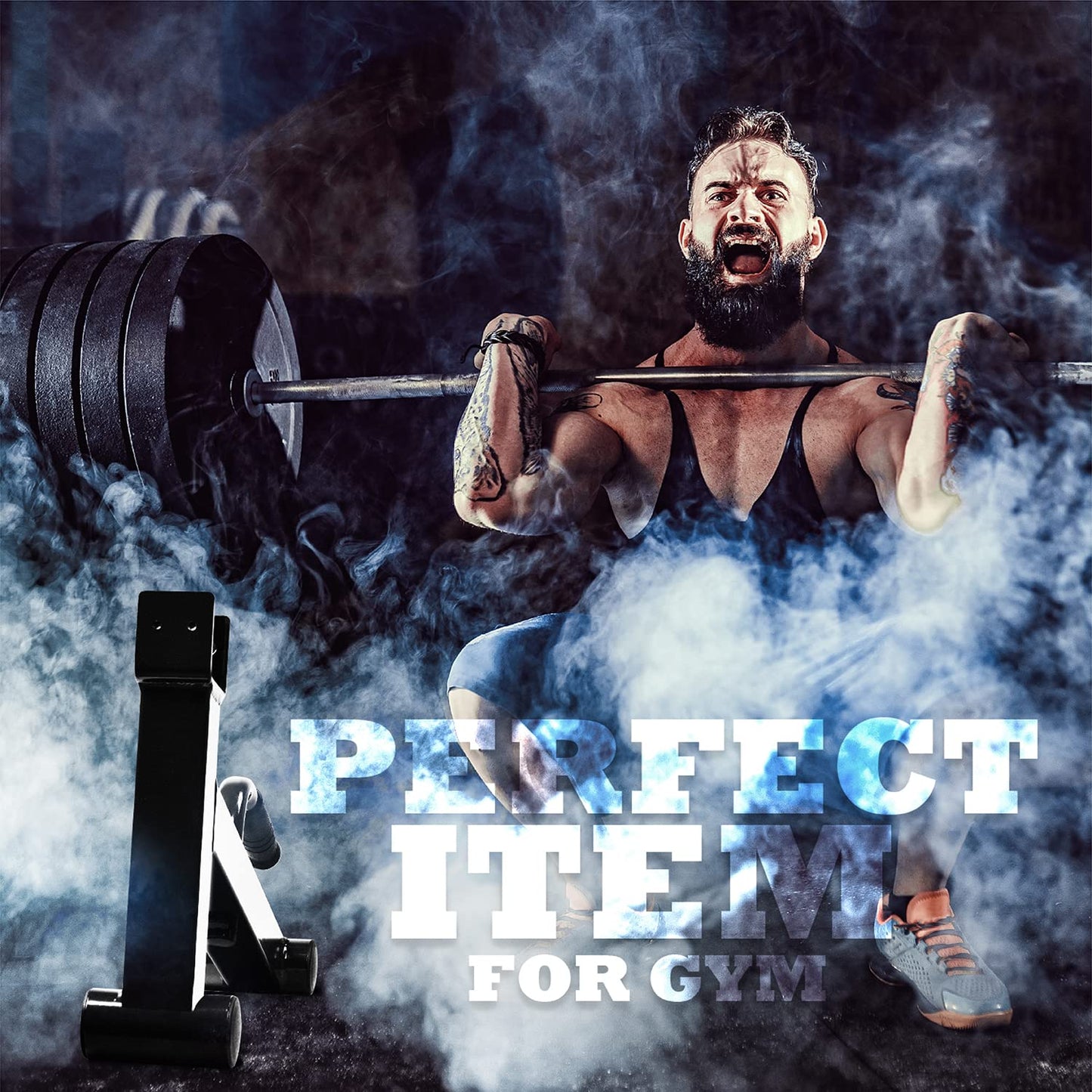 Yes4All Deadlift Jack/ Barbell Stand for Weight Training, Deadlift Exercises, Powerlifting, Suitable for Loading and Unloading Heavy Barbell Plates Black 20.13 x 12.2 x 4.5 inch, A. Black, 19.75 x 14.75 x 4.72 inches