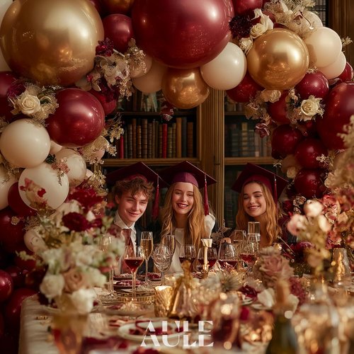 AULE Burgundy Balloon Arch Kit - 155 Pcs Balloon Garland for Birthday, Wedding & Party Decor