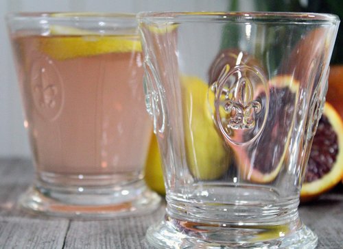 La Rochere Fleur De Lys Glass Tumbler Set of 6 – Classic French Drinking Glasses with Embossed Royal Lily Motif – Pressed Glass Tumblers for Water, Juice & Everyday Entertaining (8.5 Oz)