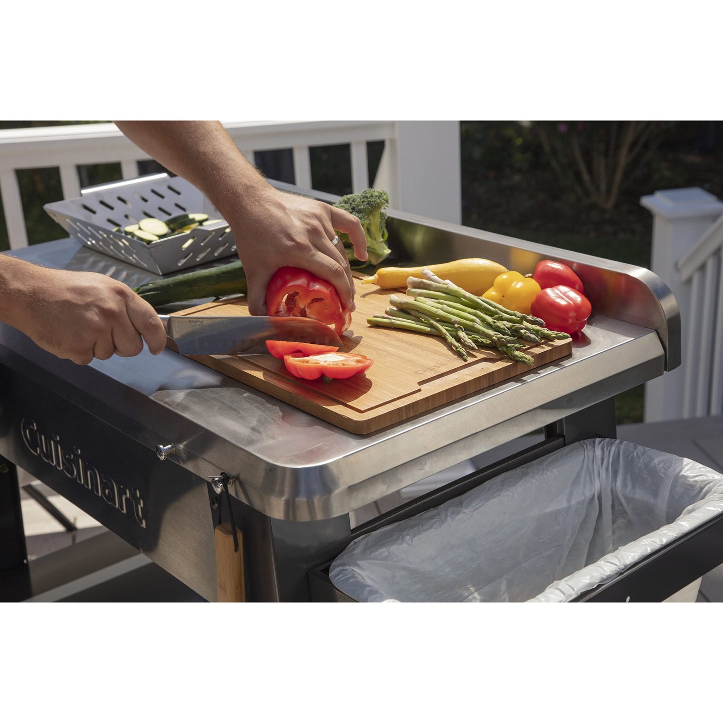 Cuisinart CPT-194 Outdoor Stainless Steel Grill Prep Table
