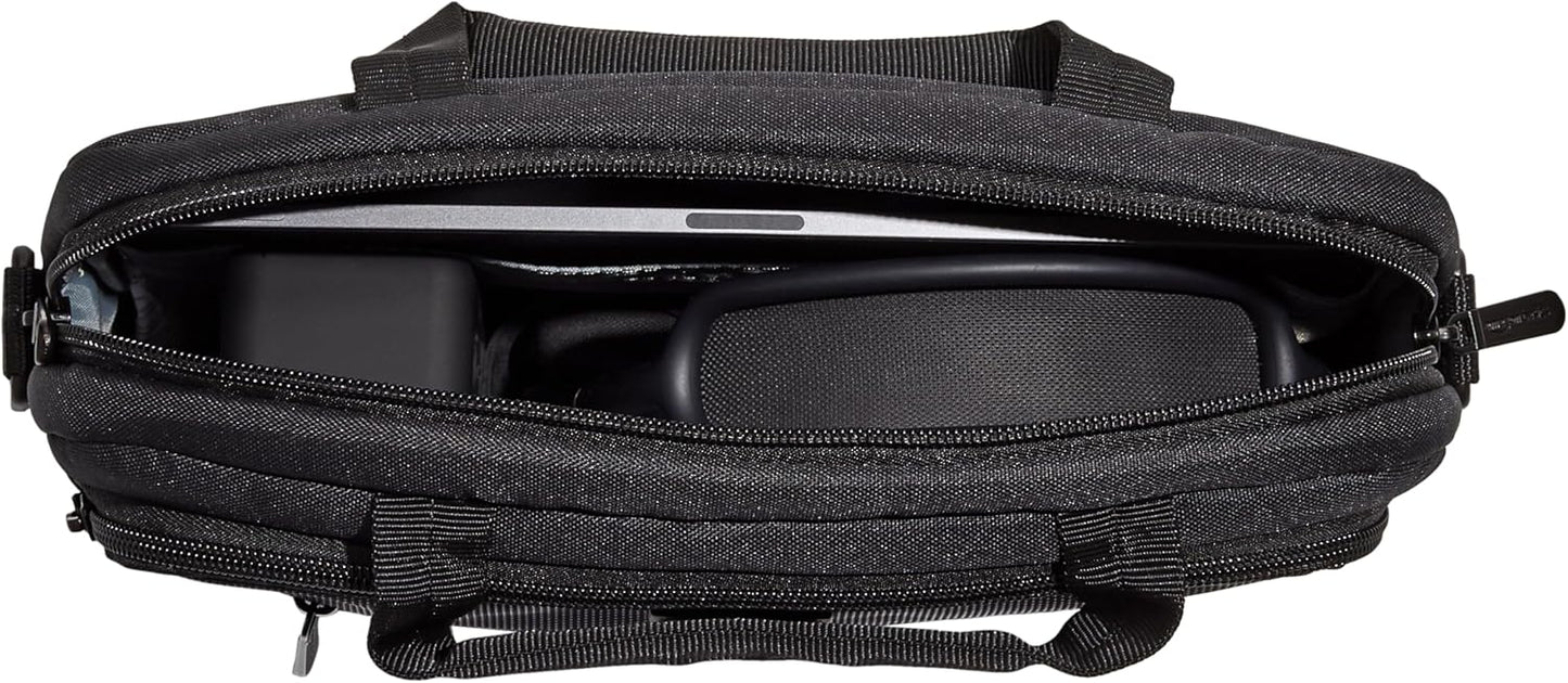 Amazon Basics 11.6 inch 1-Pack Laptop Bag with Shoulder Strap and Handle, Briefcase with Large Capacity Compartments