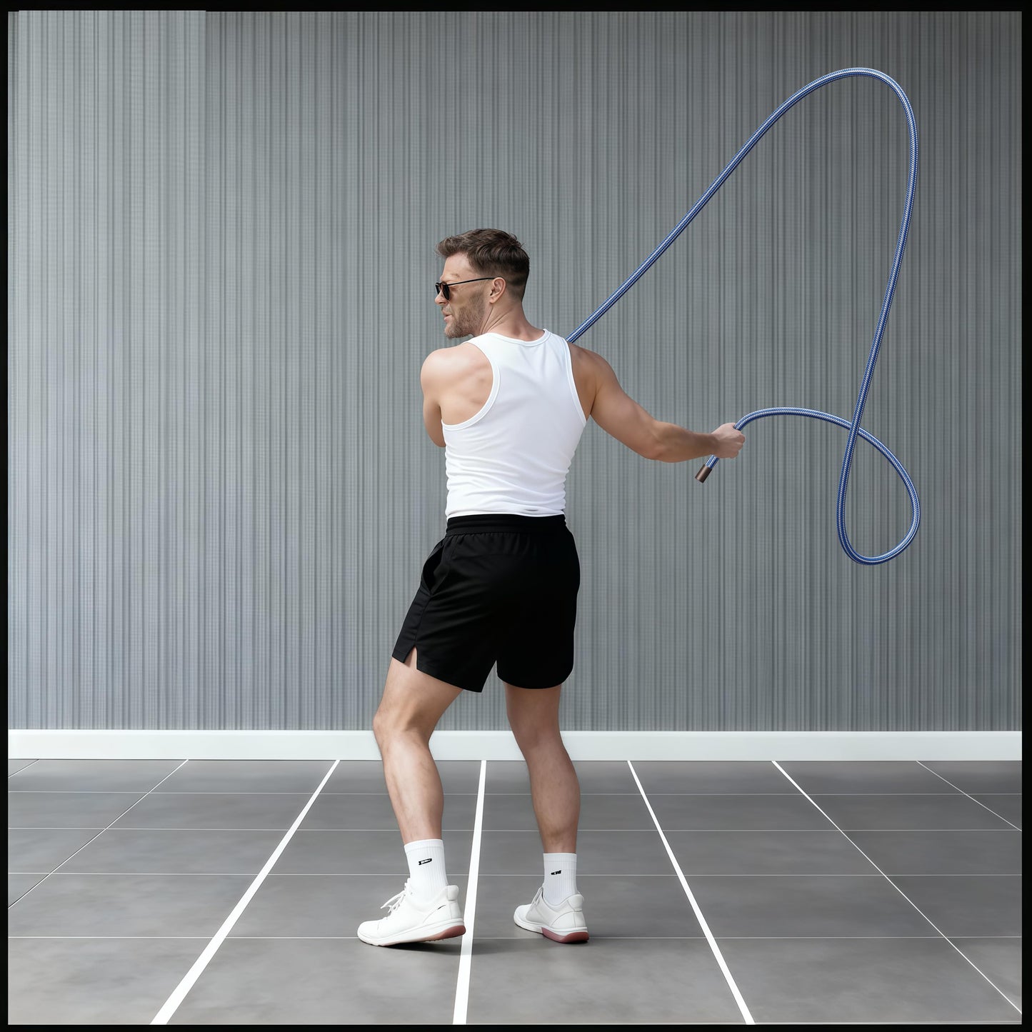 Flow Rope Weighted Fitness Jump Rope for Women Men Workout, Adjustable 1.5LBS Heavy Rope for Adult Exercise, Mobility & Coordination Training Home Gym & Outdoors, Gift Ideas
