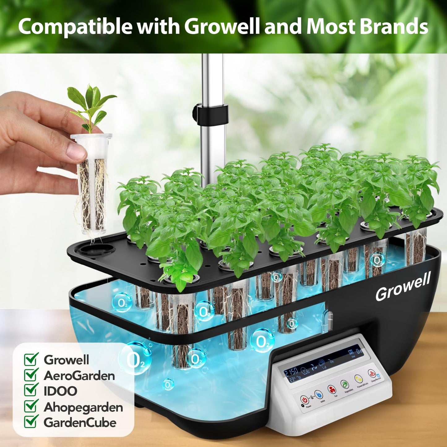 60 Pods Hydroponics Growing System Kit & 120 Pcs Hydroponic Pods Kit