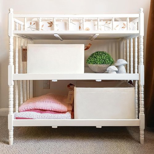 CHICVITA Storage Baskets - Modern Beige Closet Organizers | 2-Pack, 16.75" L x 11" W x 9.75" H