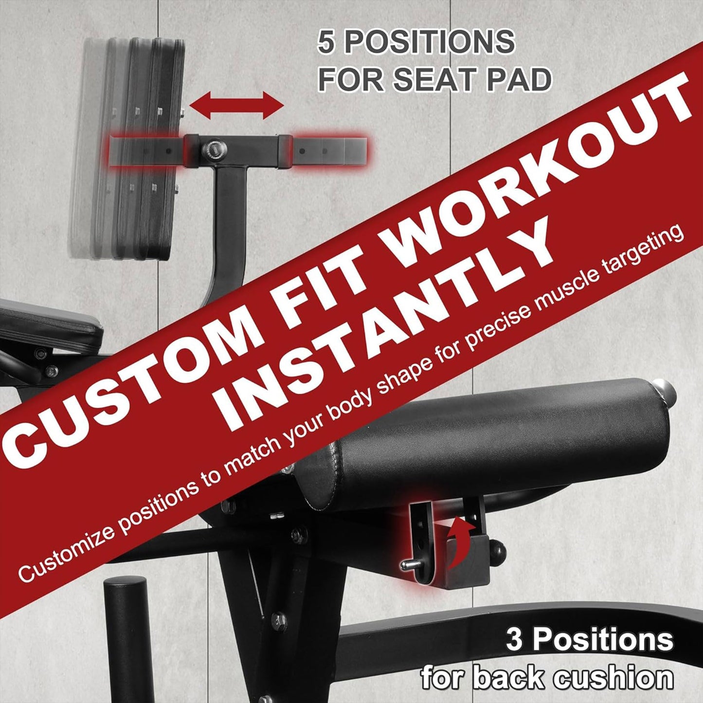 BalanceFrom Strength Training Machine, Adjustable Multifunctional Fitness Equipment for Home & Gym – Seated & Lying Leg Extension Curl