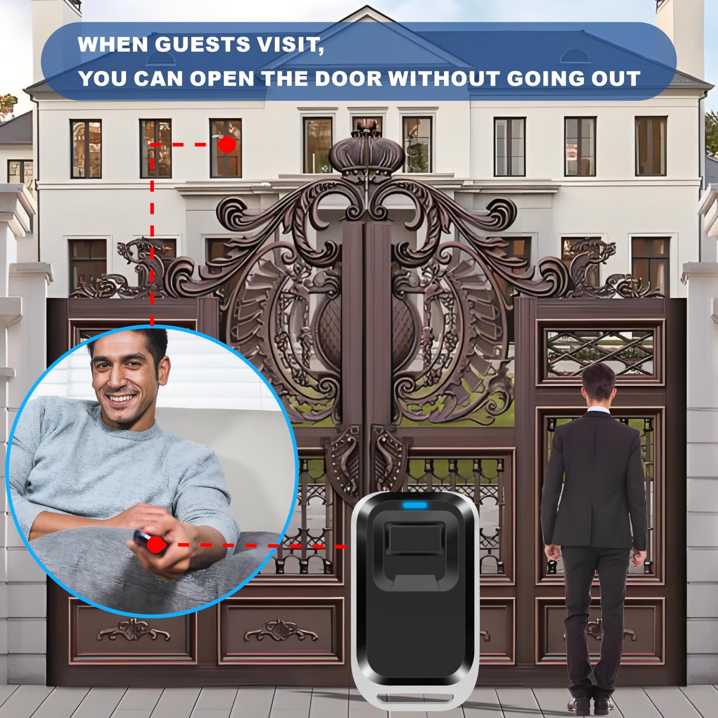 UHPPOTE Access Control Electric Strike Door Lock Fail-Secure Kit System with Remote Control