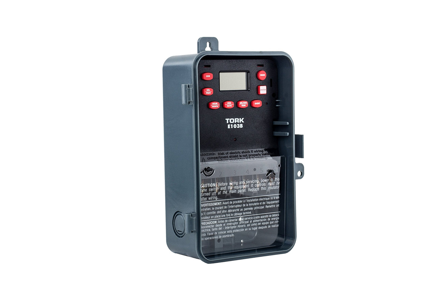 NSI Multipurpose Control 24 Hour Time Switch, 120-277 VAC Input Supply, 1 Channel, DPST Output Dry Contact, Pounds (E103B)