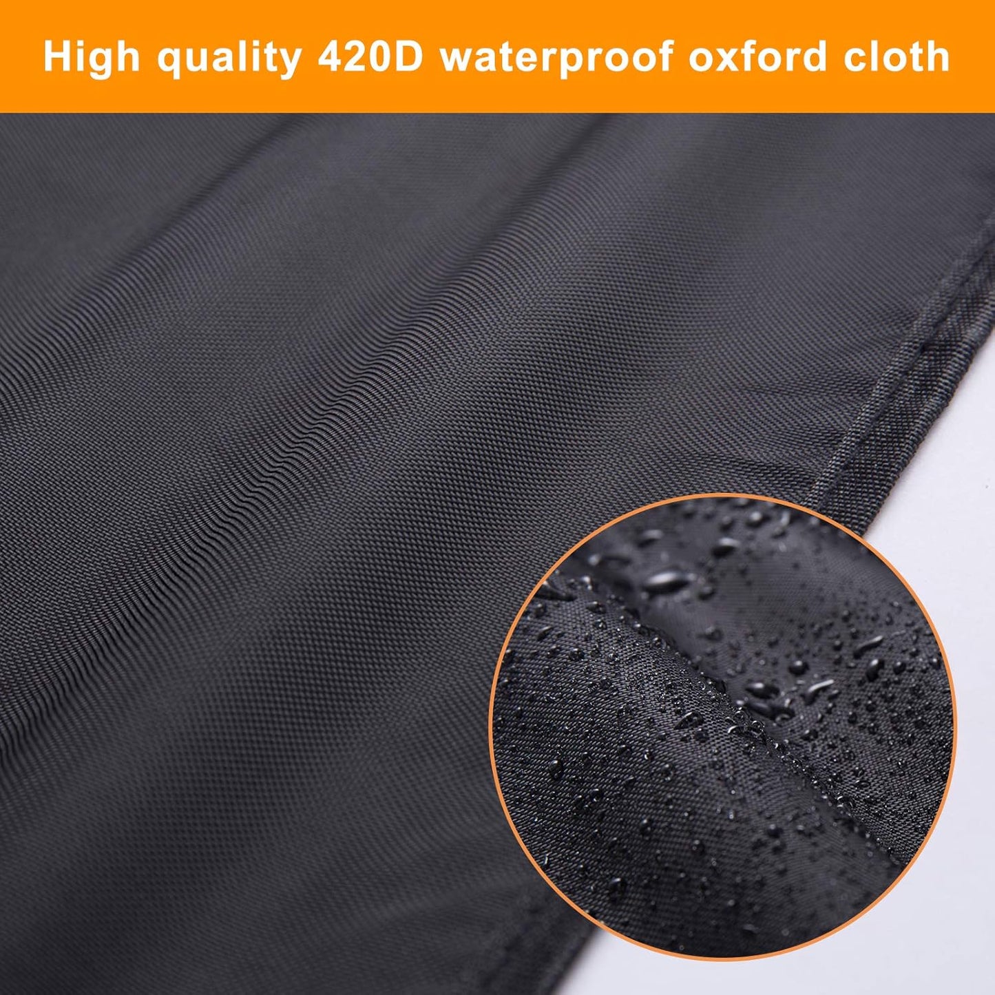 (28W 18H 4D) Waterproof Computer Monitor Dust Cover, Luxiv Black Full Body Cover for Computer Screen Anti-Static