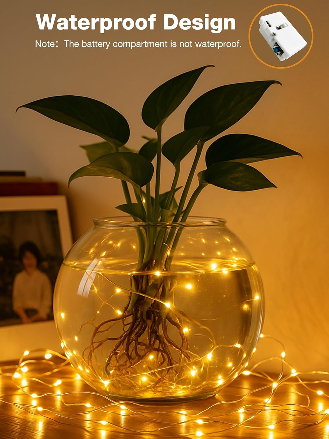 Skiennix 12-Pack Fairy Lights - 7ft 20 LED Battery Operated Twinkle Lights with Timer | Warm White Decor for Christmas, Parties & DIY Projects