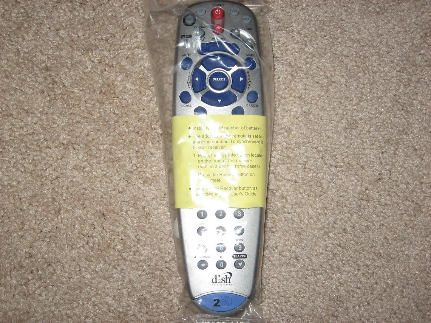 EchoStar 6.4 Dish Network DVR PVR Remote Control