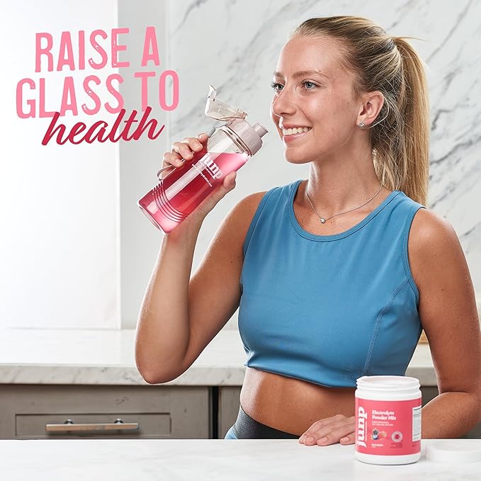 JUNP Electrolytes Powder No Sugar No Carbs – Wild Berry Fruit Flavor Drink Mix - Potassium & Salt Electrolyte Hydration Powder Zero Calorie Sugar Free Electrolyte Powder, Keto Friendly, 180 Servings