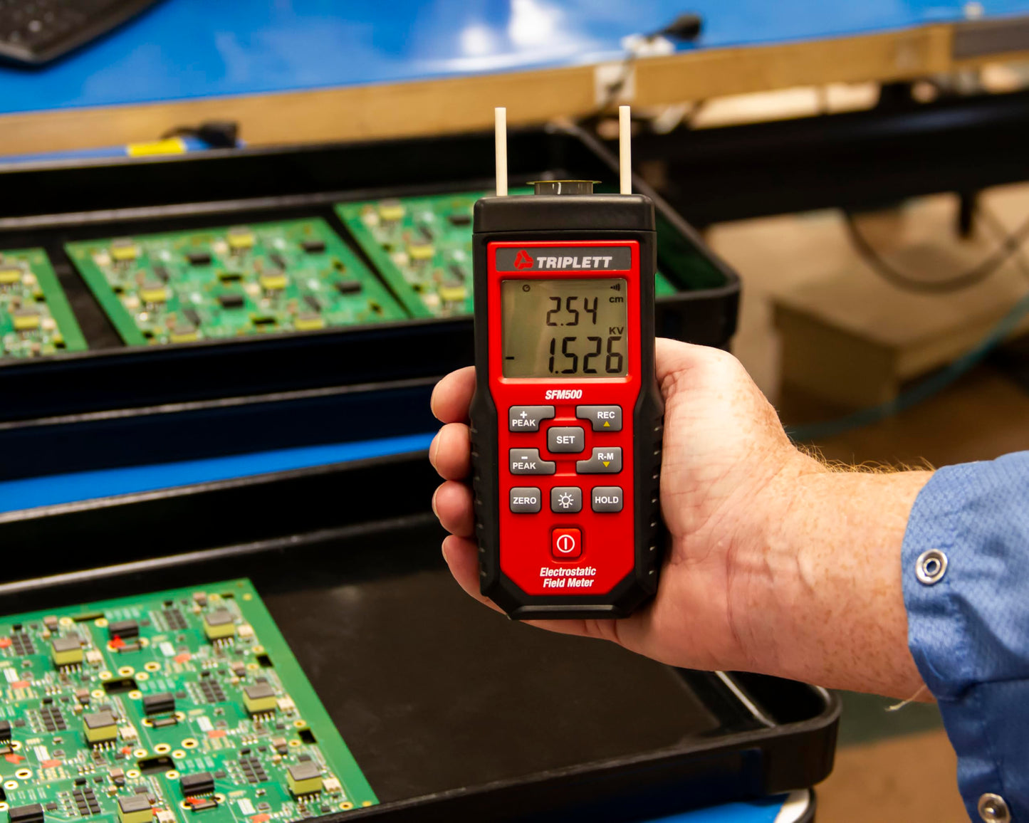 Triplett SFM500 Static Field Meter, -19.000kV to +19.000kV