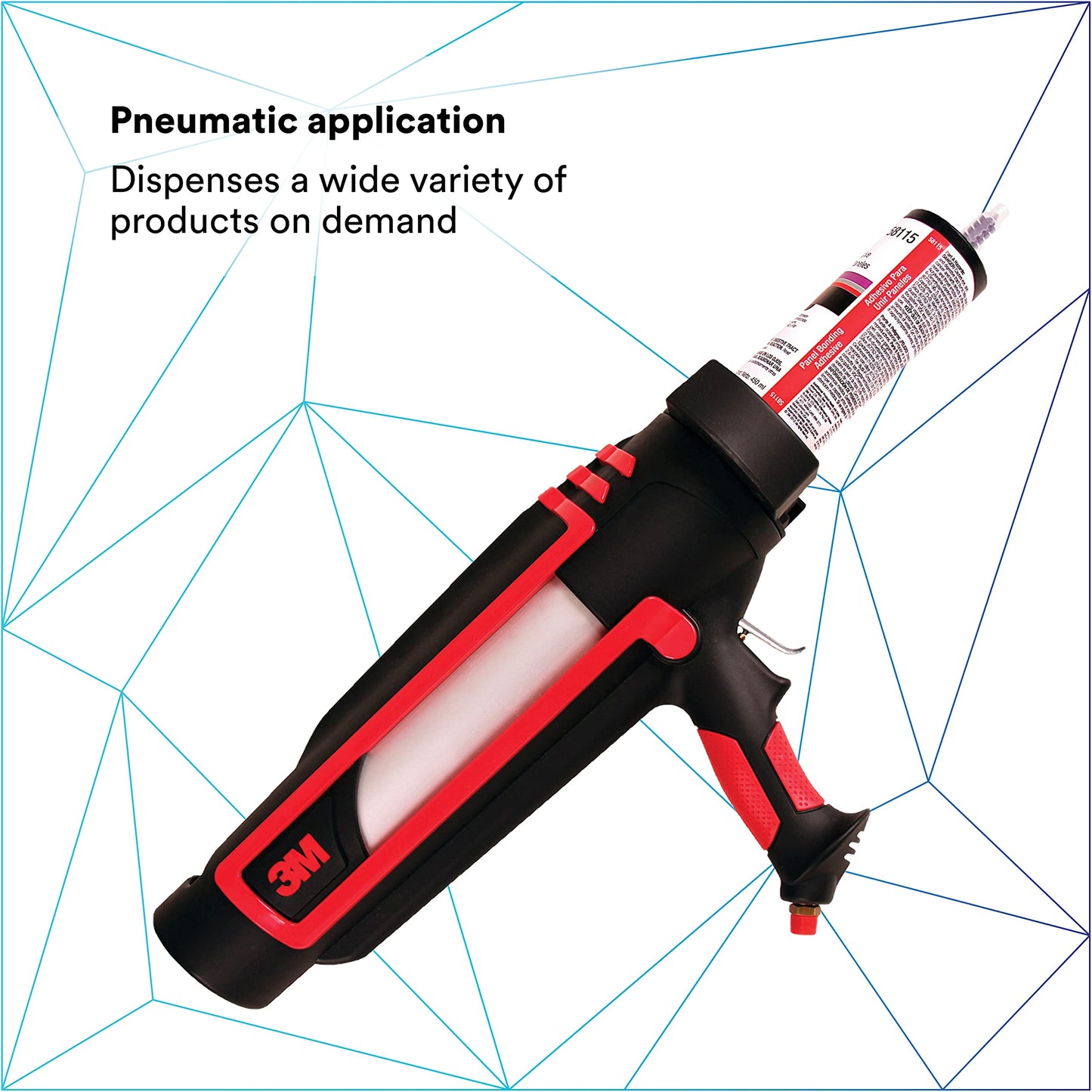 3M Dynamic Mixing Applicator - Pneumatic, 05846, Works With 3M Dynamic Mixing System